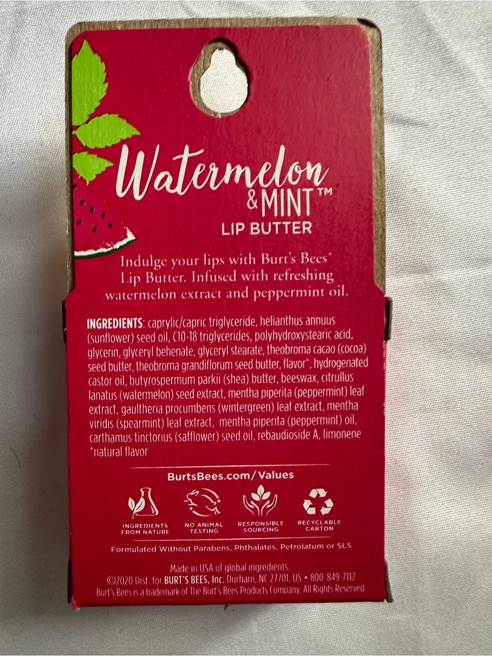 Burt's Bees Watermelon & Mint Lip Butter 0.4 oz